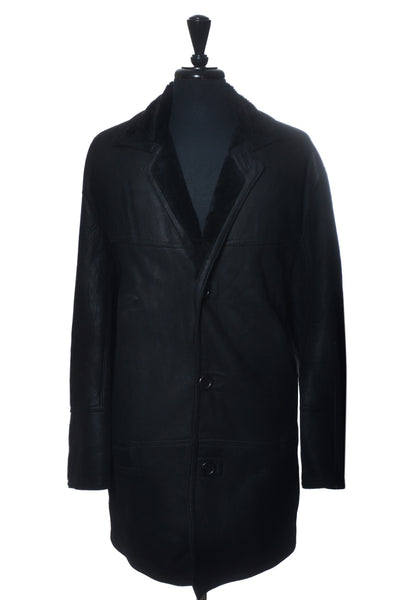 Wolff of Canada Black Shearling Coat