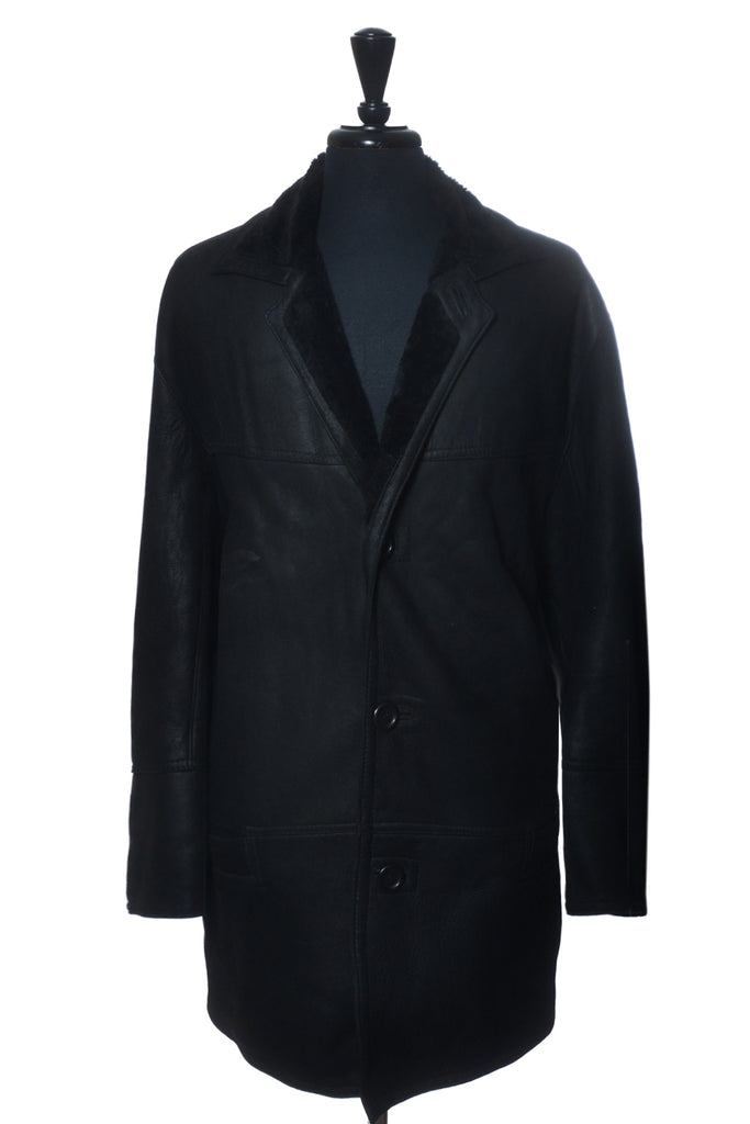 Wolff of Canada Black Shearling Coat