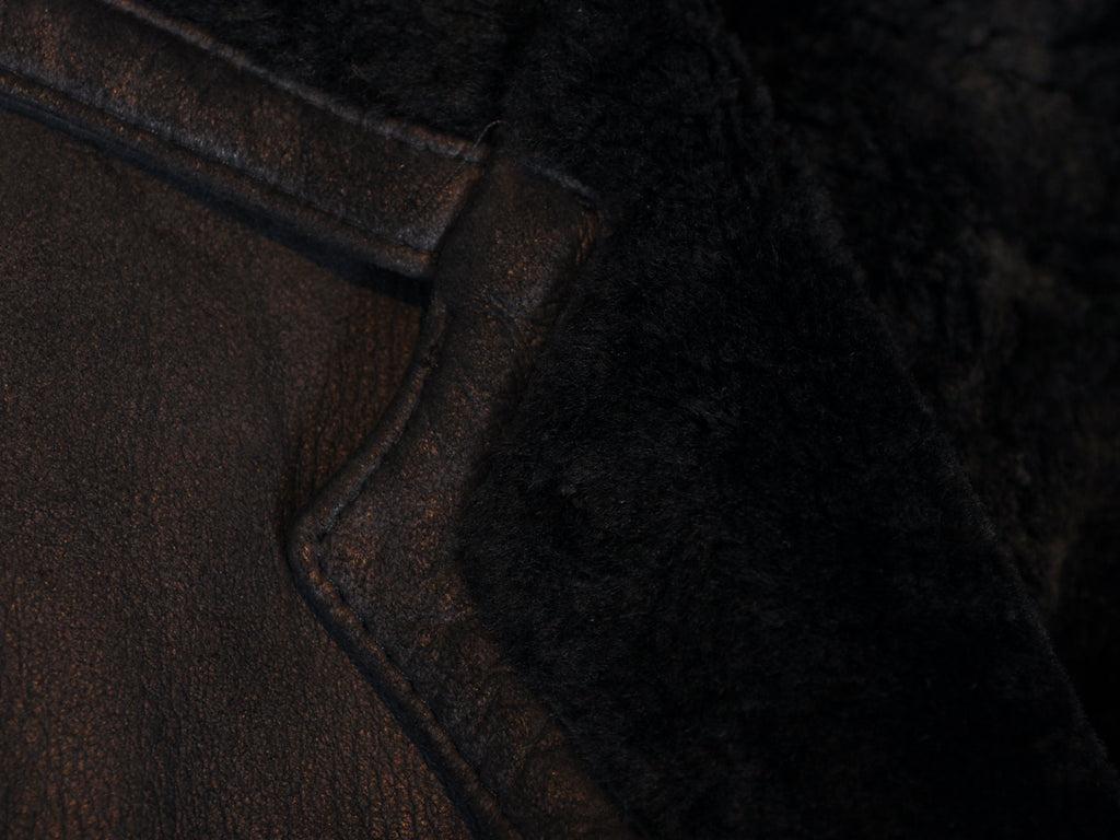Wolff of Canada Black Shearling Coat