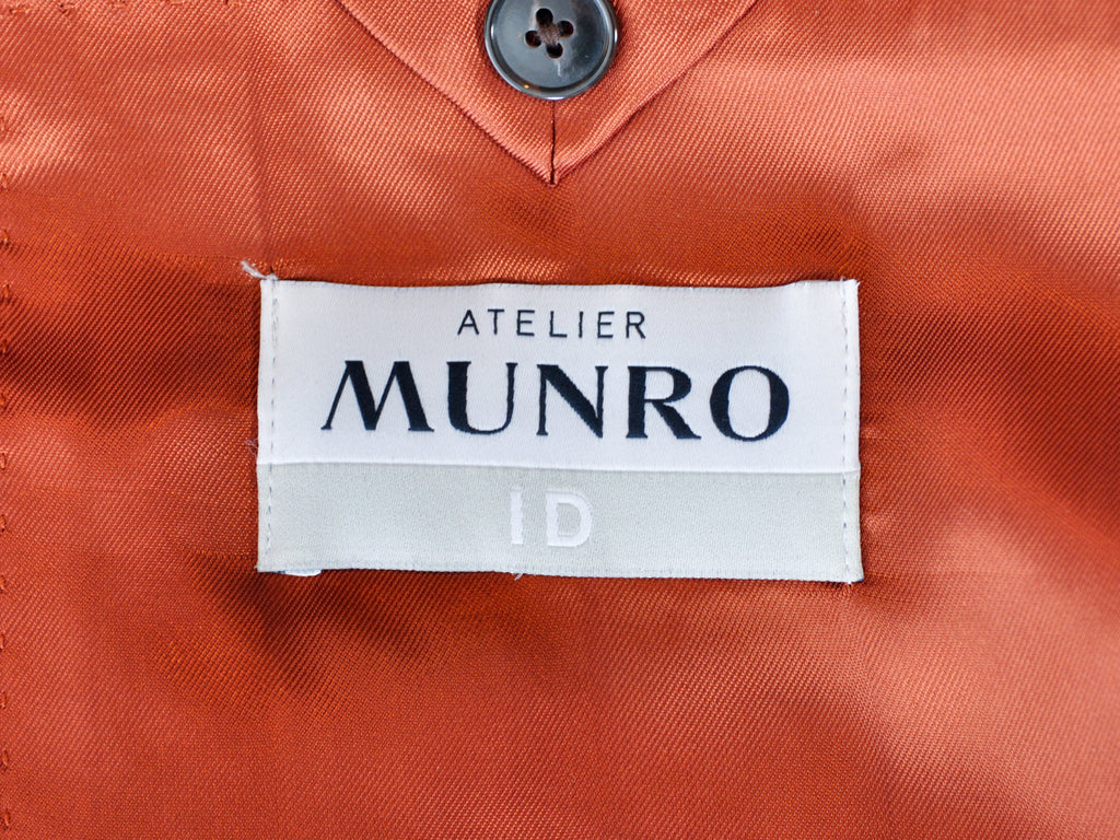 Atelier Munro Rust Brown Check Suit