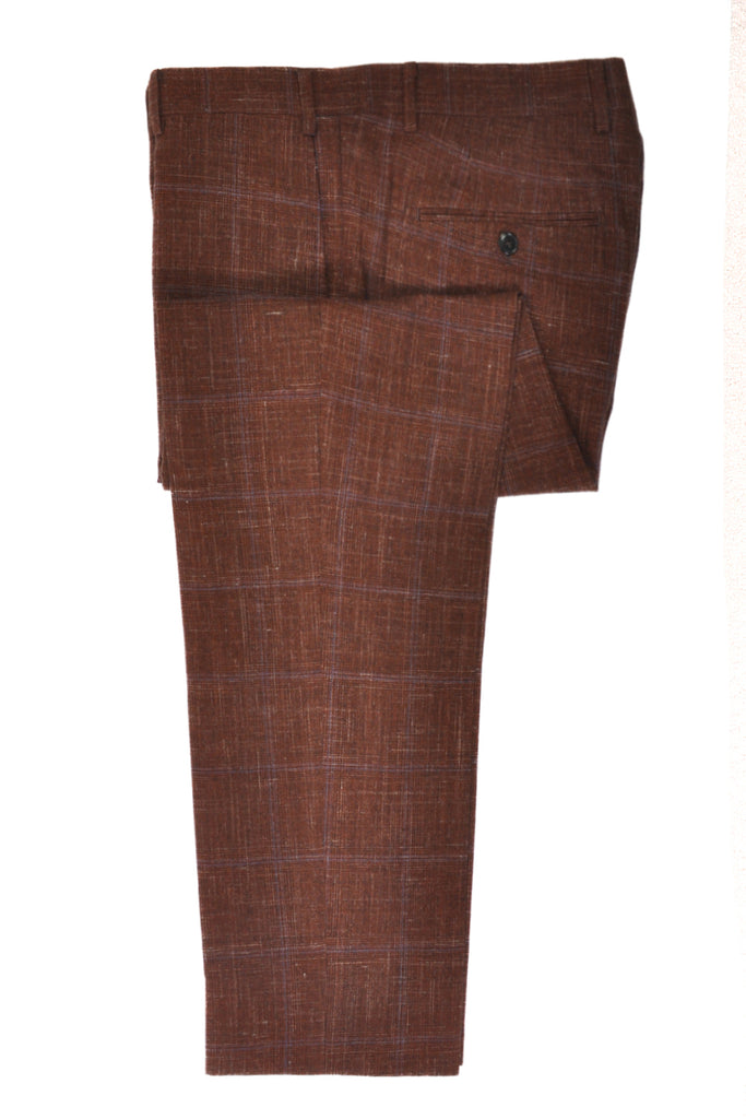 Atelier Munro Rust Brown Check Suit