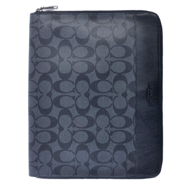 Coach Black Signature Tech Case