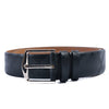 Burberry Black Embossed Check Leather Belt