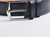Burberry Black Embossed Check Leather Belt