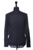 Zegna Black Linen Mandarin Collar Shirt