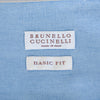 Brunello Cucinelli Light Blue Basic Fit Denim Shirt