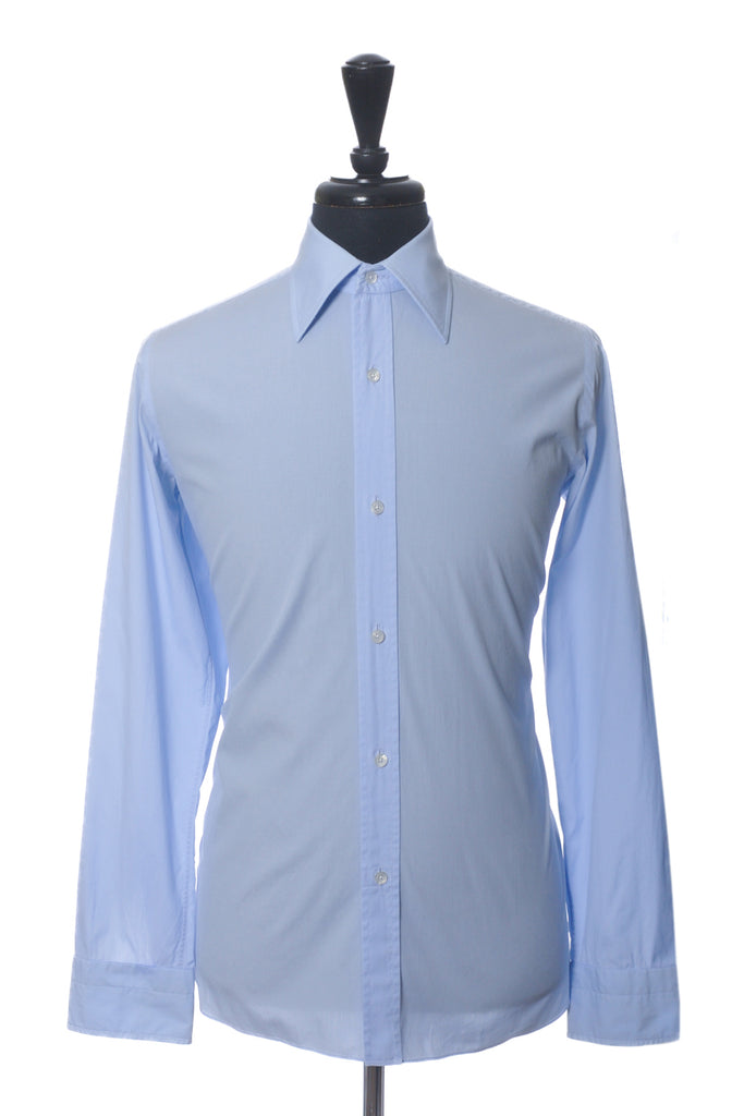Tom Ford Blue Cotton Dress Shirt