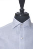 Tom Ford Navy Blue on White Graph Check Shirt