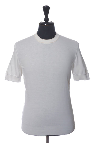 Brunello Cucinelli Ivory Knit T-Shirt