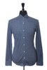 Brunello Cucinelli Blue Leisure Fit Linen Blend Jersey Shirt