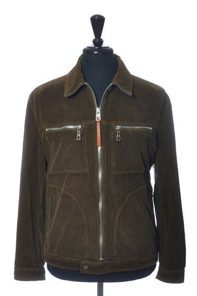 Loewe NWT Khaki Green Corduroy Jacket