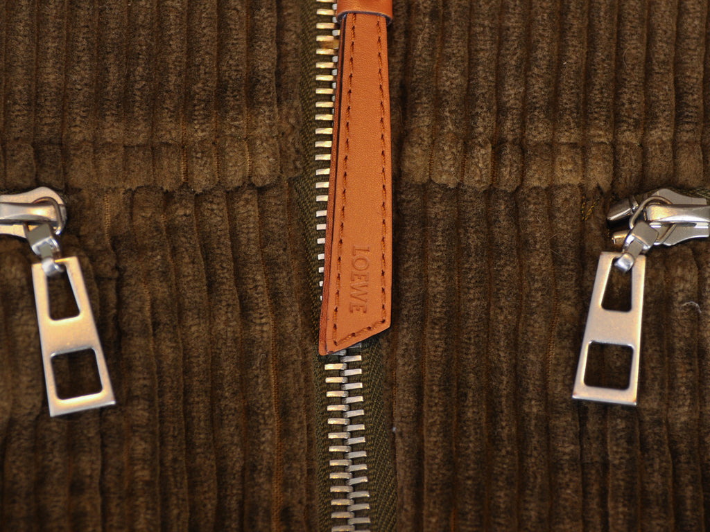 Loewe NWT Khaki Green Corduroy Jacket