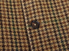 Sunflower Brown Houndstooth Moon Shetland Tweed Coat