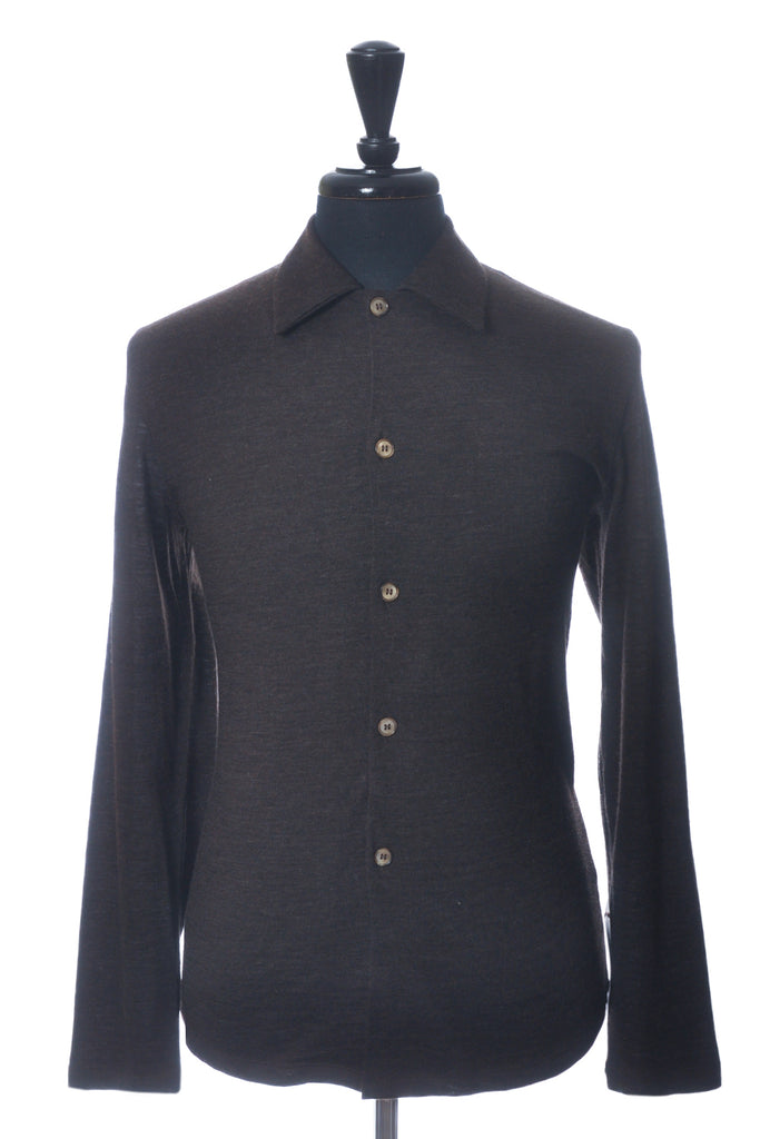 Barena Brown Rocola Tonel Knit Shirt