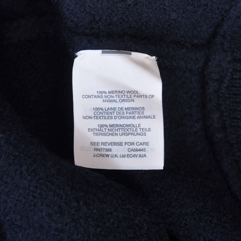 Wallace & Barnes Navy Blue Merino Knit Jacket