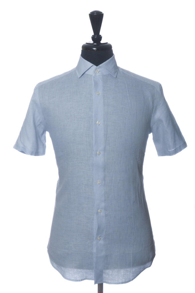 Reiss Light Blue Slim Fit Morrezmo Shirt