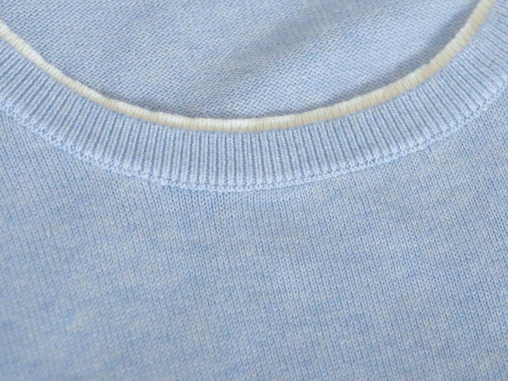 Reiss Soft Blue Justice Crew Neck Sweater