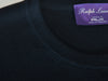 Ralph Lauren Purple Label Black Wool Crew Neck Sweater