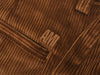 AMI Cognac Brown Corduroy Oversized Carrot Fit Trouser