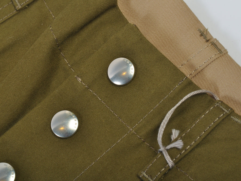 Marni Khaki Green Reversible Work Pants