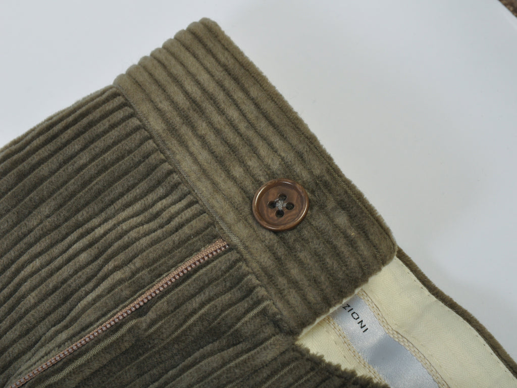 Armani Collezioni Green Corduroy Pants