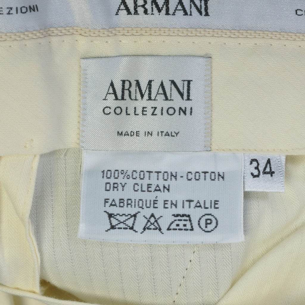 Armani Collezioni Green Corduroy Pants