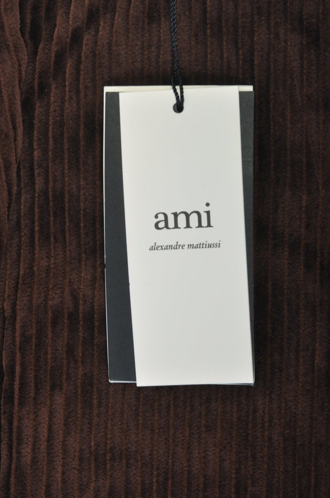 AMI Alexandre Mattiusi Brown Whale Corduroy Pants