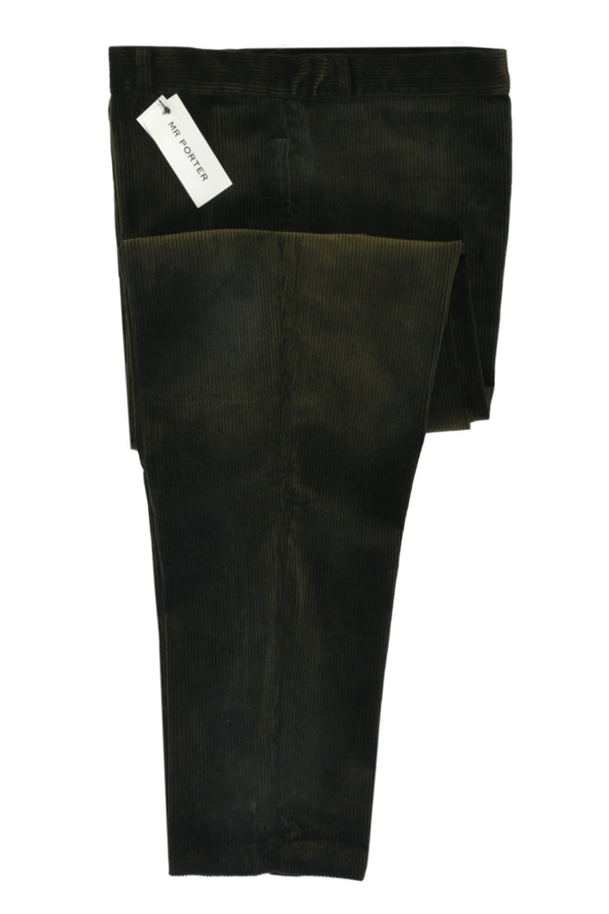 Oliver Spencer Moss Green Whale Cord Cargo Pants