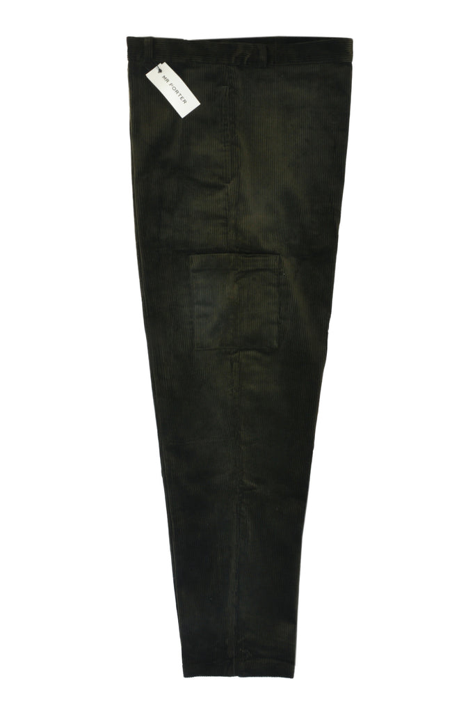 Oliver Spencer Moss Green Whale Cord Cargo Pants