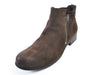 Moma Brown Suede Softy Antracite Side Zip Boots