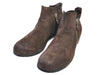 Moma Brown Suede Softy Antracite Side Zip Boots