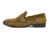 O’Keefe NIB Olive Green Cashmere Suede Penny Loafers
