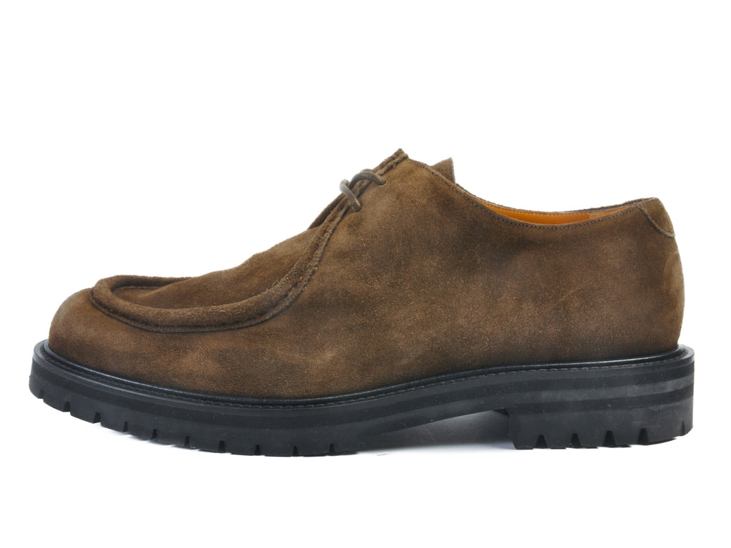 Mr P’s Jacques Brown Suede Commando Sole Shoes