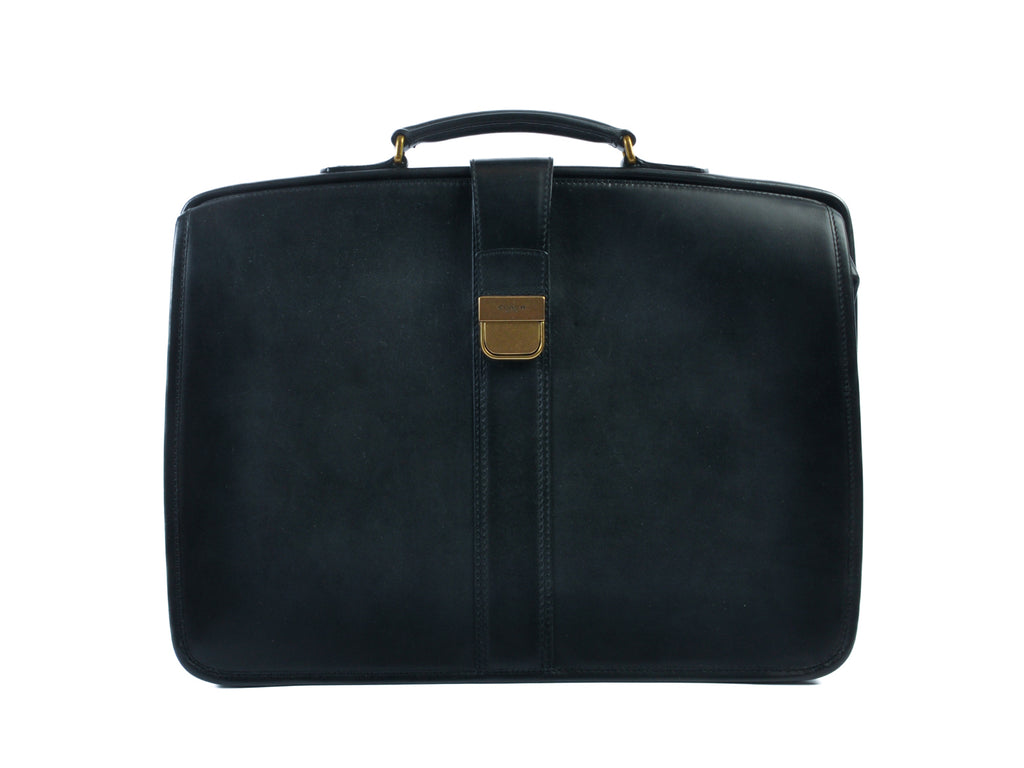 Coach Black Leather Briefcase