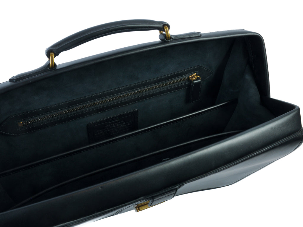 Coach Black Leather Briefcase