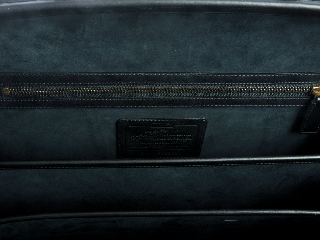 Coach Black Leather Briefcase