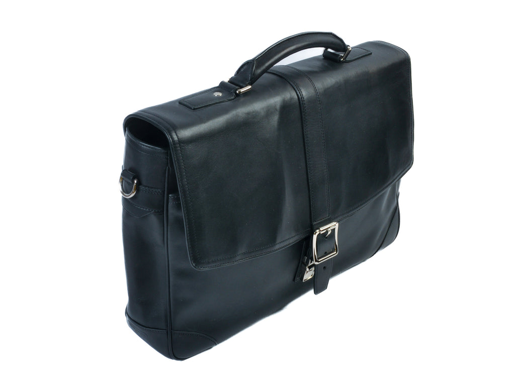 Coach Black Leather Briefcase