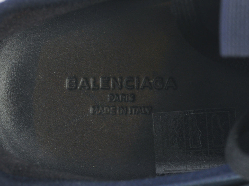 Balenciaga Navy Blue Race Runner Sneakers