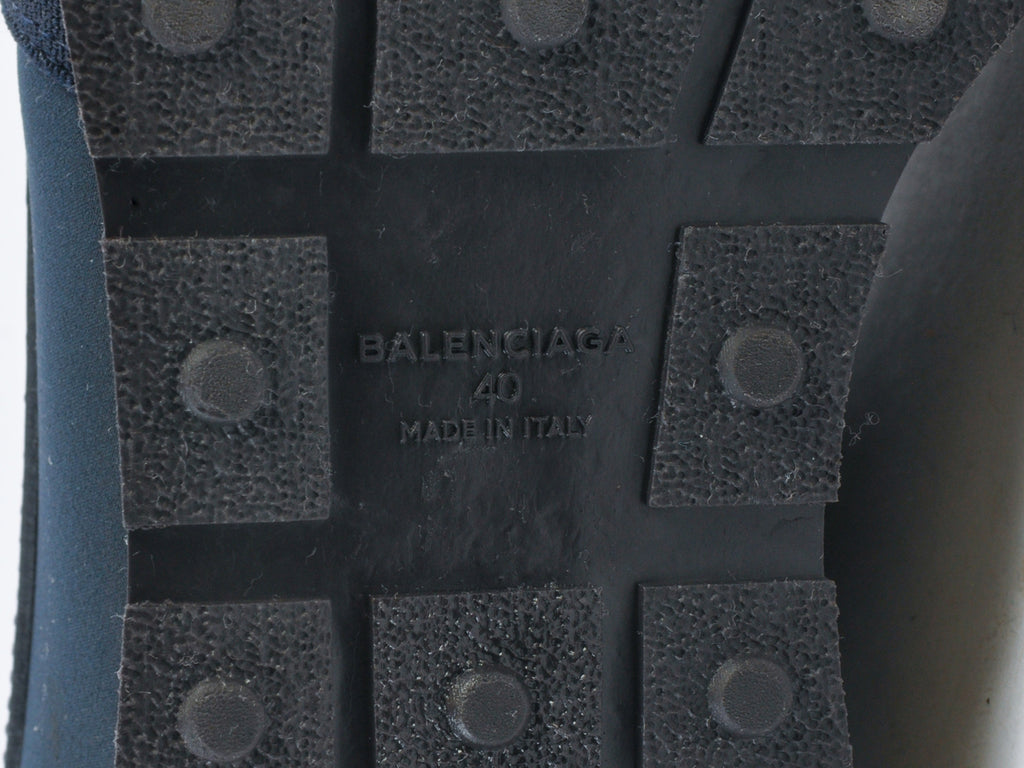 Balenciaga Navy Blue Race Runner Sneakers