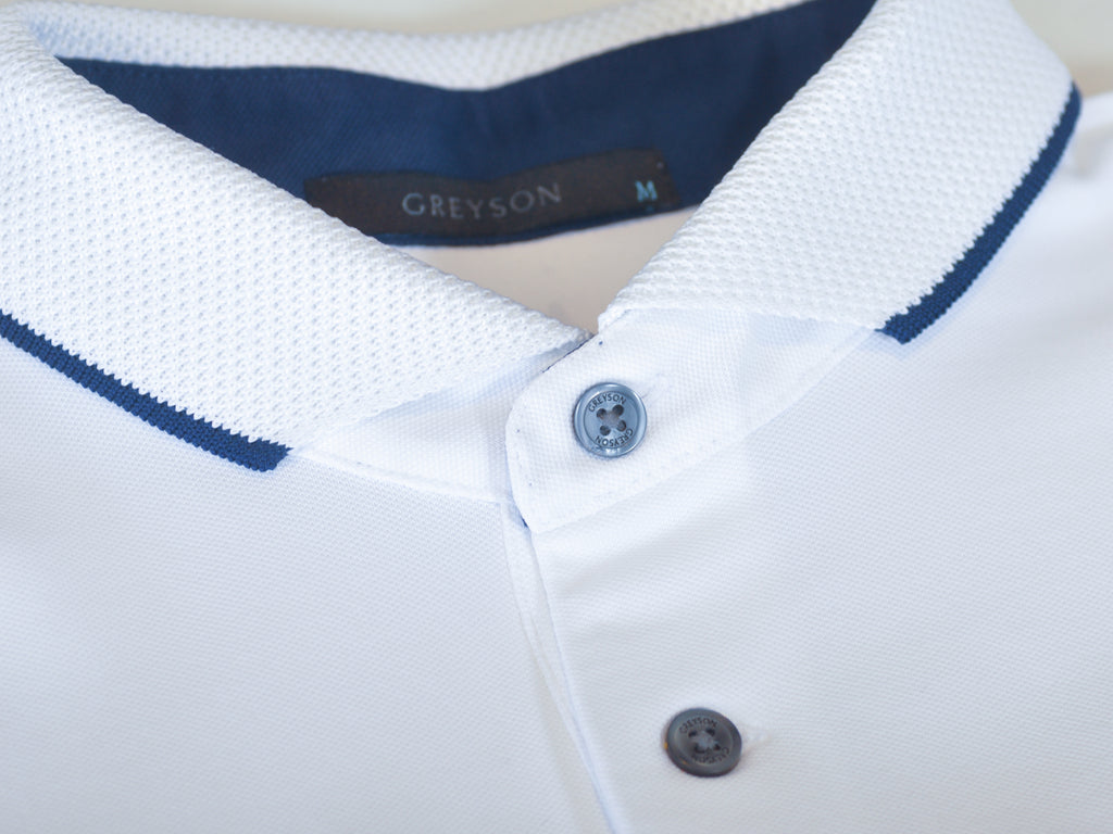 Greyson White Golf Polo Shirt