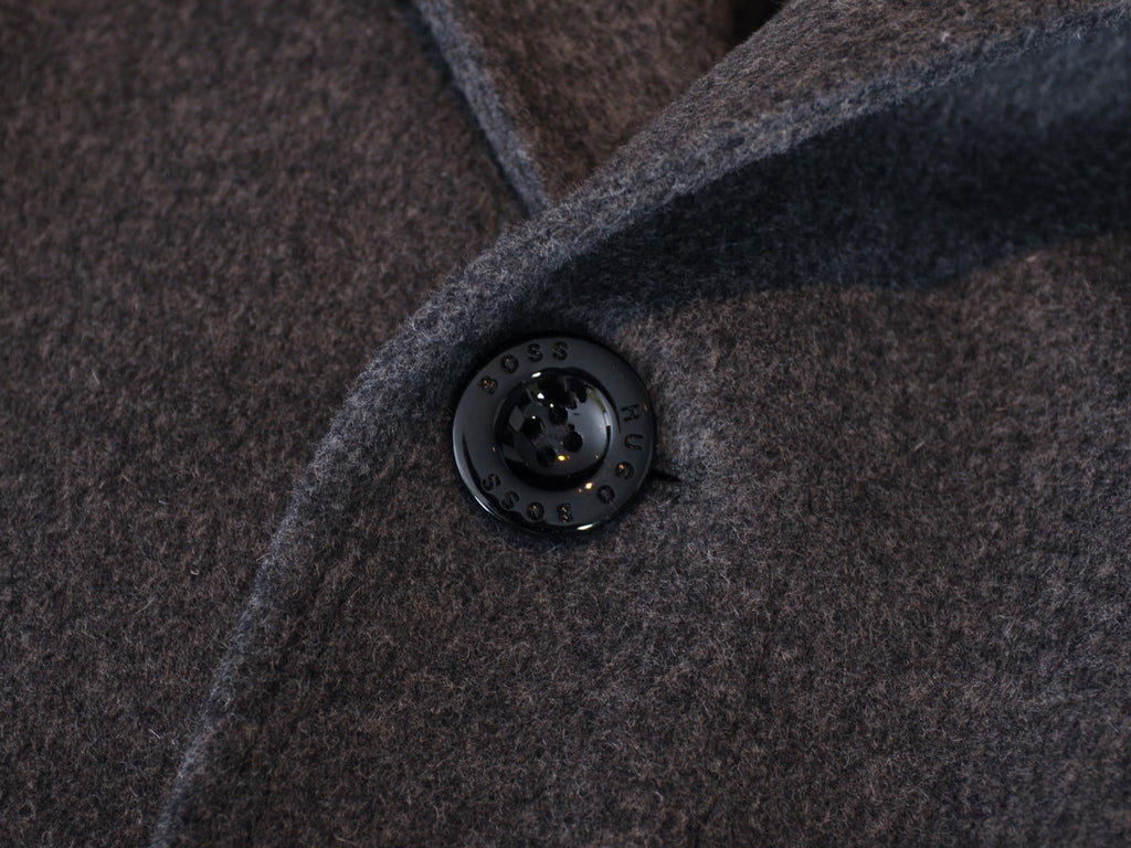 Hugo Boss Grey Cashmere Blend Coxtan3 Coat