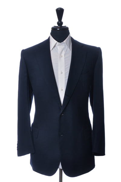 Gianni Campagna Vintage Navy Blue Wool Blazer