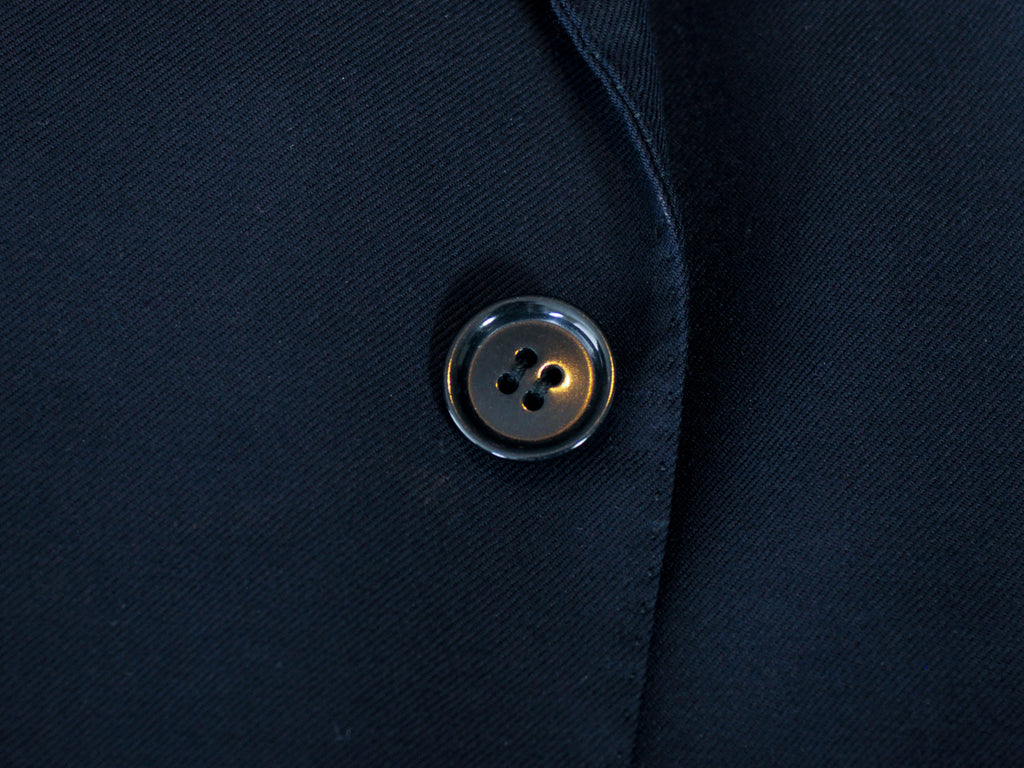 Gianni Campagna Vintage Navy Blue Wool Blazer