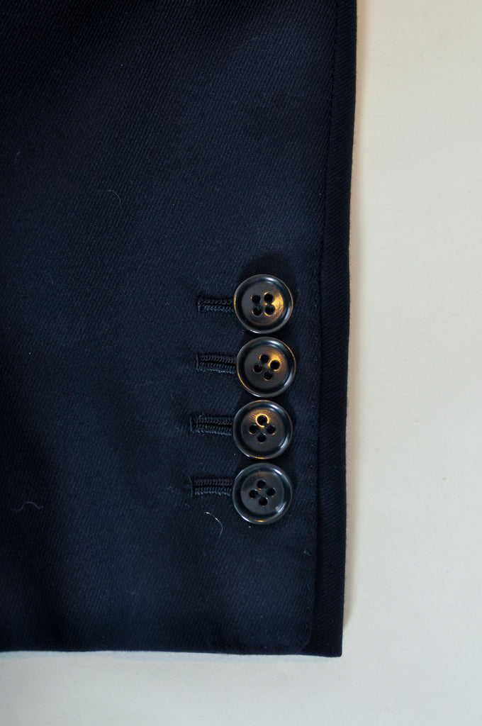Gianni Campagna Vintage Navy Blue Wool Blazer