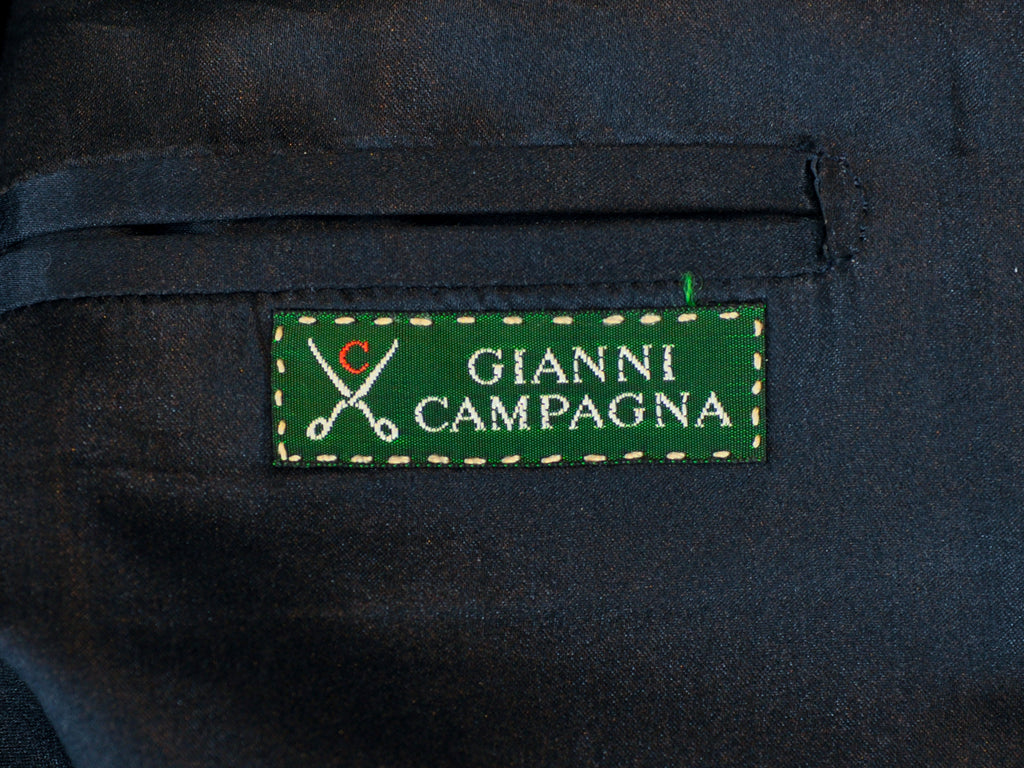 Gianni Campagna Vintage Navy Blue Wool Blazer