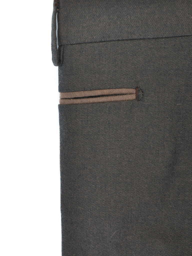 Vigano 1959 Brown Stretch Cotton Pants