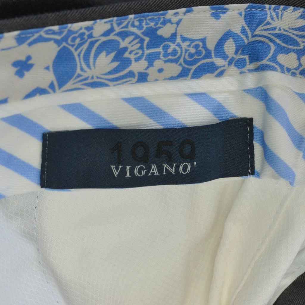 Vigano 1959 Brown Stretch Cotton Pants