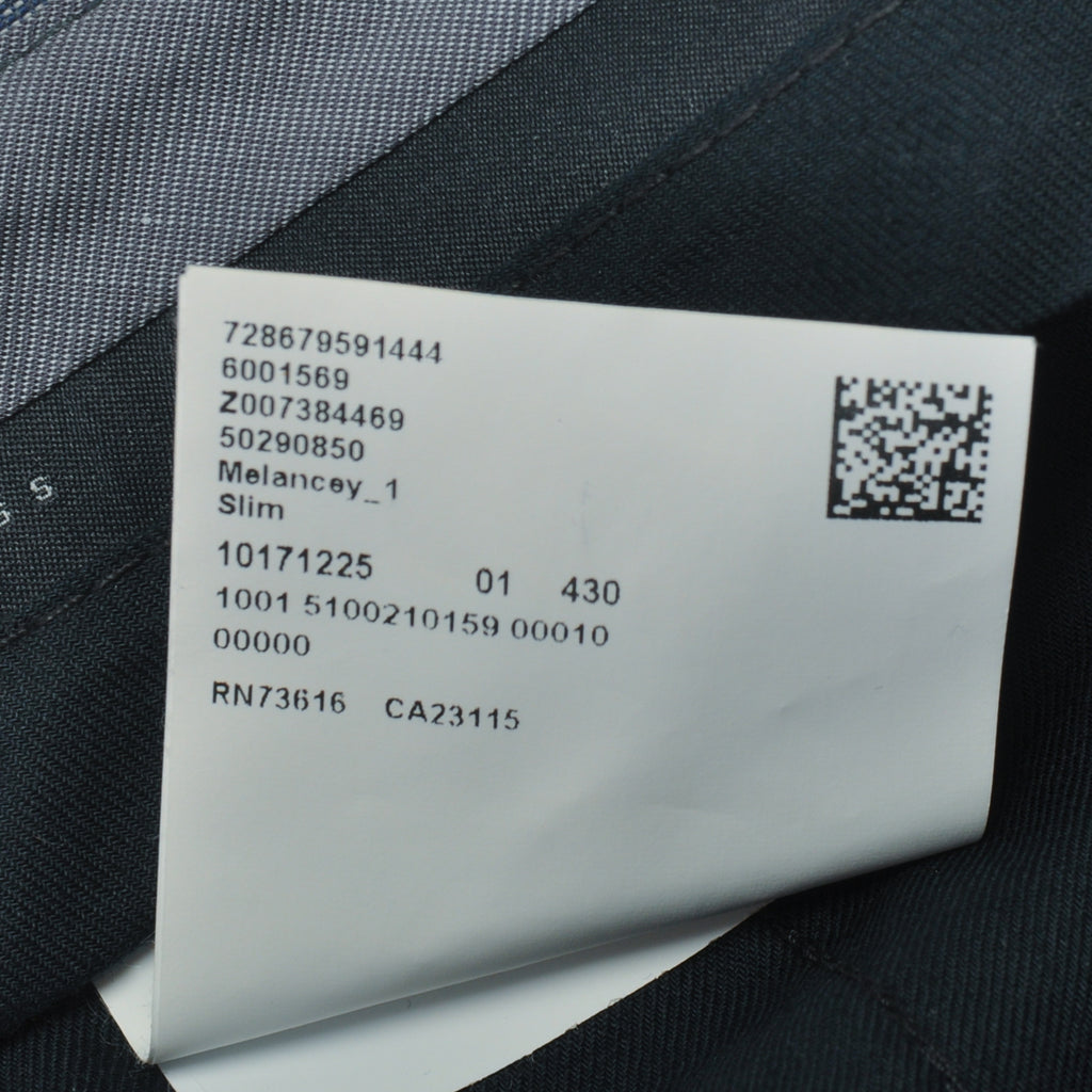 Hugo Boss Slate Blue Melancy Slim Fit Pants