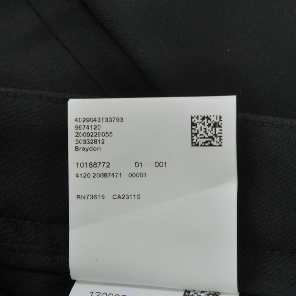 Hugo Boss Black Mohair Wool Braydon Pants