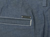 Hugo Boss Slate Blue Kaito Stitch Stretch Pants